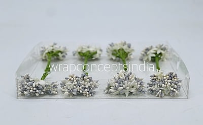 Dual Tone Pollens - White & Silver