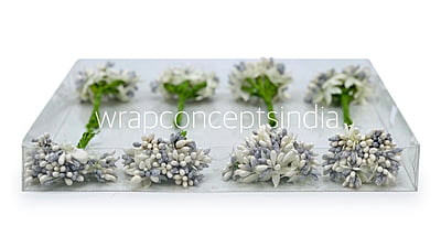 Dual Tone Pollens - White & Silver