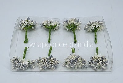 Dual Tone Pollens - White & Silver