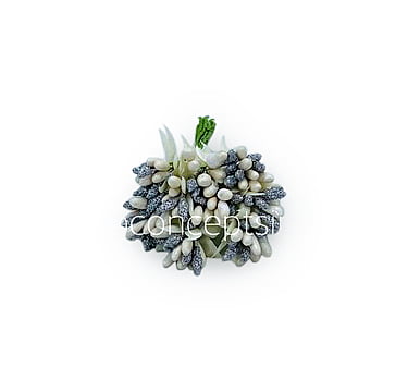 Dual Tone Pollens - White & Silver