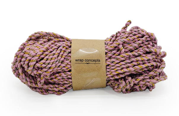 Soft Berry & Gold Twisted Chord Soft Berry & Gold Twisted Chord