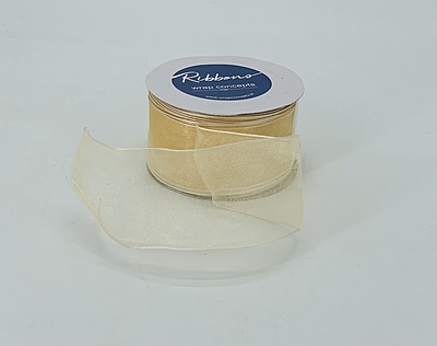 Sheer Ribbon with Wired Edges - 7cms
