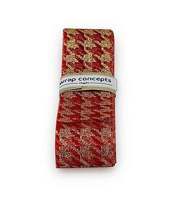 Red Sheer Houndstooth Ribbon