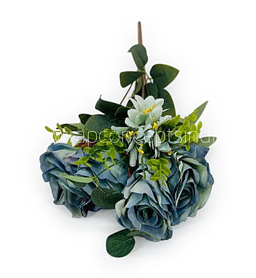 Rose Bunch with Small Flower & Leaves