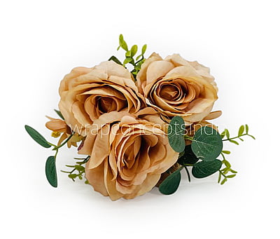 Rose Bunch with Small Flower & Leaves