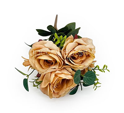 Rose Bunch with Small Flower & Leaves
