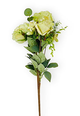 Rose Bunch with Small Flower & Leaves