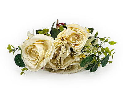 Rose Bunch with Small Flower & Leaves