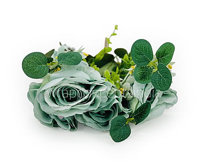 Rose Bunch with Small Flower & Leaves