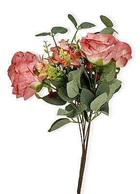 Rose Bunch with Small Flower & Leaves