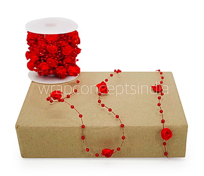 Pearl & Satin Rose String - Multicolour Pearl & Satin Rose String - Multicolour