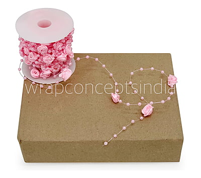 Pearl & Satin Rose String - Multicolour Pearl & Satin Rose String - Multicolour