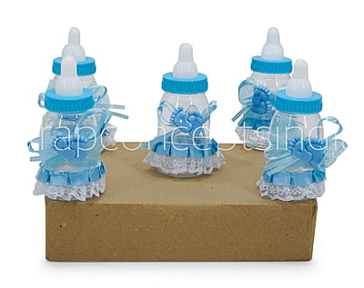 Baby Feet Motif & Lace Bottle Baby Feet Motif & Lace Bottle