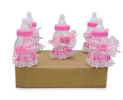 Baby Feet Motif & Lace Bottle Baby Feet Motif & Lace Bottle