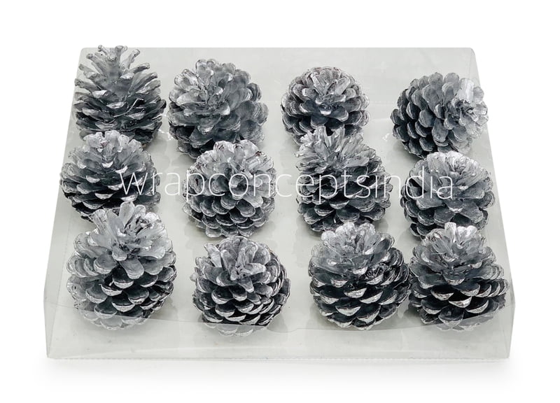 Silver Pine Cones Silver Pine Cones