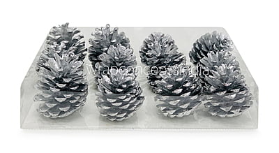 Silver Pine Cones Silver Pine Cones