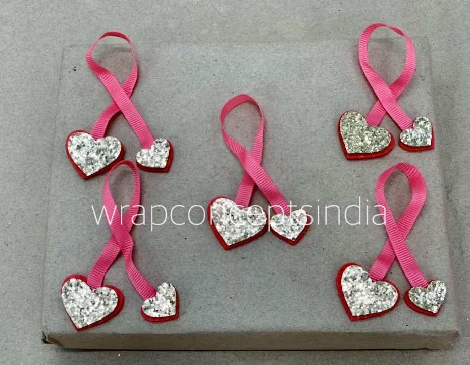 Uncounted Accessories-Twin Heart Accessory - Silver Uncounted Accessories-Twin Heart Accessory - Silver