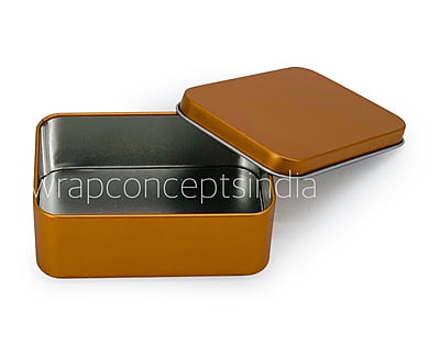 Rectangle Tins - Bronze/Red/Silver (Pack of 6) Rectangle Tins - Bronze/Red/Silver (Pack of 6)