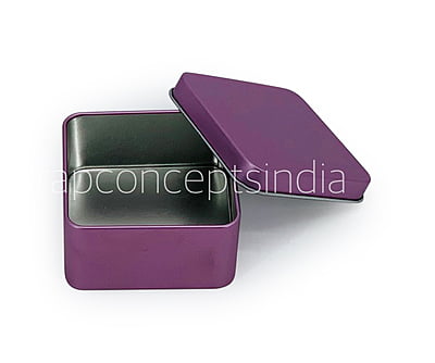 Square Tins - Bronze/Red/Lilac (Pack of 6) Square Tins - Bronze/Red/Lilac (Pack of 6)