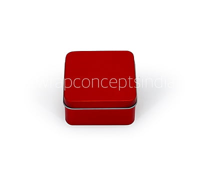 Square Tins - Bronze/Red/Lilac (Pack of 6) Square Tins - Bronze/Red/Lilac (Pack of 6)