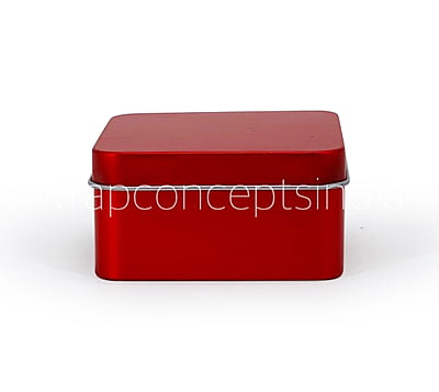Square Tins - Bronze/Red/Lilac (Pack of 6) Square Tins - Bronze/Red/Lilac (Pack of 6)