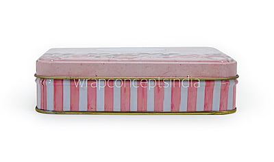 Pink Floral Rectangle Tins (Pack of 6) Pink Floral Rectangle Tins (Pack of 6)
