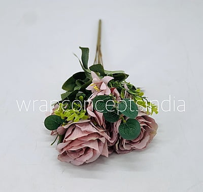 Rose Bunch with Small Flower & Leaves