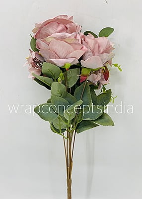Rose Bunch with Small Flower & Leaves