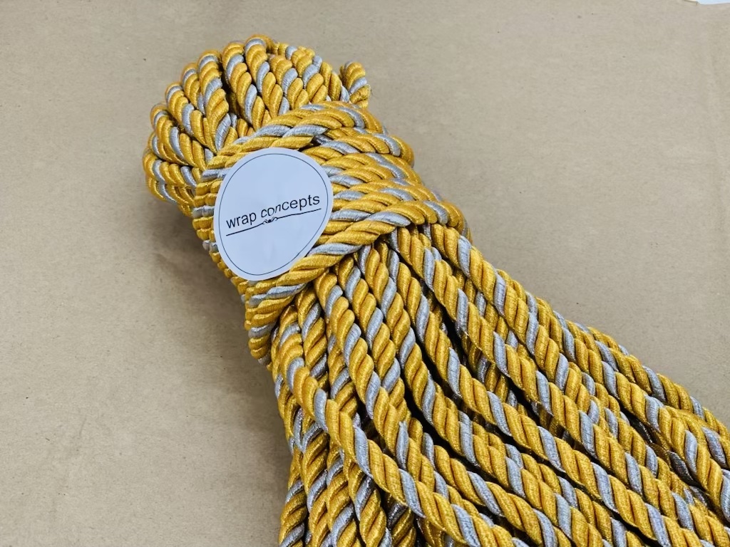 Dual Tone Gold & Silver Twisted Chord - 8 MM
