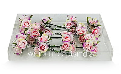 Rose Flowers on stick - Pink & Purple Rose Flowers on stick - Pink & Purple