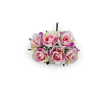 Rose Flowers on stick - Pink & Purple Rose Flowers on stick - Pink & Purple