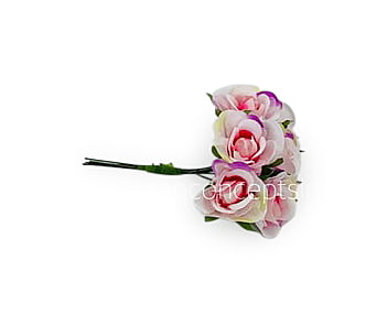 Rose Flowers on stick - Pink & Purple Rose Flowers on stick - Pink & Purple