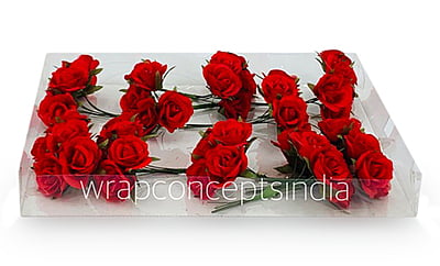 Rose Flowers on Stick - Red Rose Flowers on Stick - Red