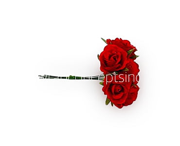 Rose Flowers on Stick - Red Rose Flowers on Stick - Red