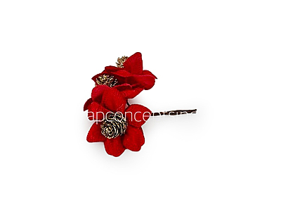 Red Flowers with Glitter Pine Red Flowers with Glitter Pine