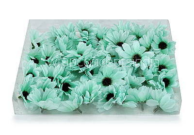 Sun Flowers - Sea green