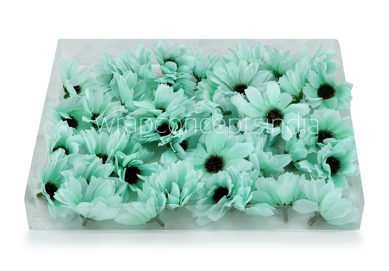 Sun Flowers - Sea green Sun Flowers - Sea green