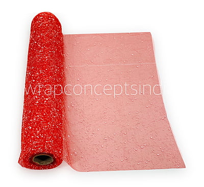 Fuchsia Pink Snow Organza