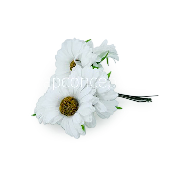 Sunflower on stick-White
