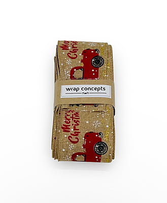 Merry Christmas Natural Burlap Ribbon Merry Christmas Natural Burlap Ribbon