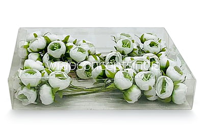 Peonies on stick-White Peonies on stick-White