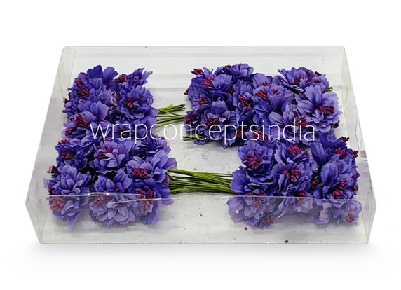 Carnation on Stick with Pollen – Dark Purple
