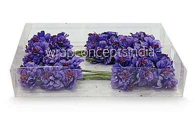 Carnation on Stick with Pollen – Dark Purple
