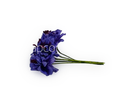 Carnation on Stick with Pollen – Dark Purple