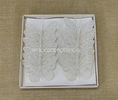 Glitter Butterfly - White/Pink/Emerald/Gold/Silver Glitter Butterfly - White/Pink/Emerald/Gold/Silver