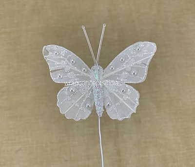 Glitter Butterfly - White/Pink/Emerald/Gold/Silver Glitter Butterfly - White/Pink/Emerald/Gold/Silver