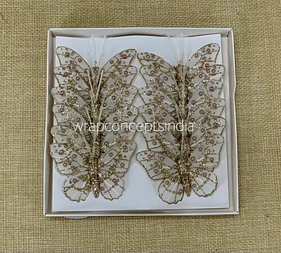 Glitter Butterfly - White/Pink/Emerald/Gold/Silver Glitter Butterfly - White/Pink/Emerald/Gold/Silver