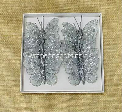 Glitter Butterfly - White/Pink/Emerald/Gold/Silver Glitter Butterfly - White/Pink/Emerald/Gold/Silver
