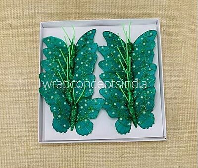 Glitter Butterfly - White/Pink/Emerald/Gold/Silver Glitter Butterfly - White/Pink/Emerald/Gold/Silver