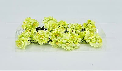 Flowers on stick - Lime Green